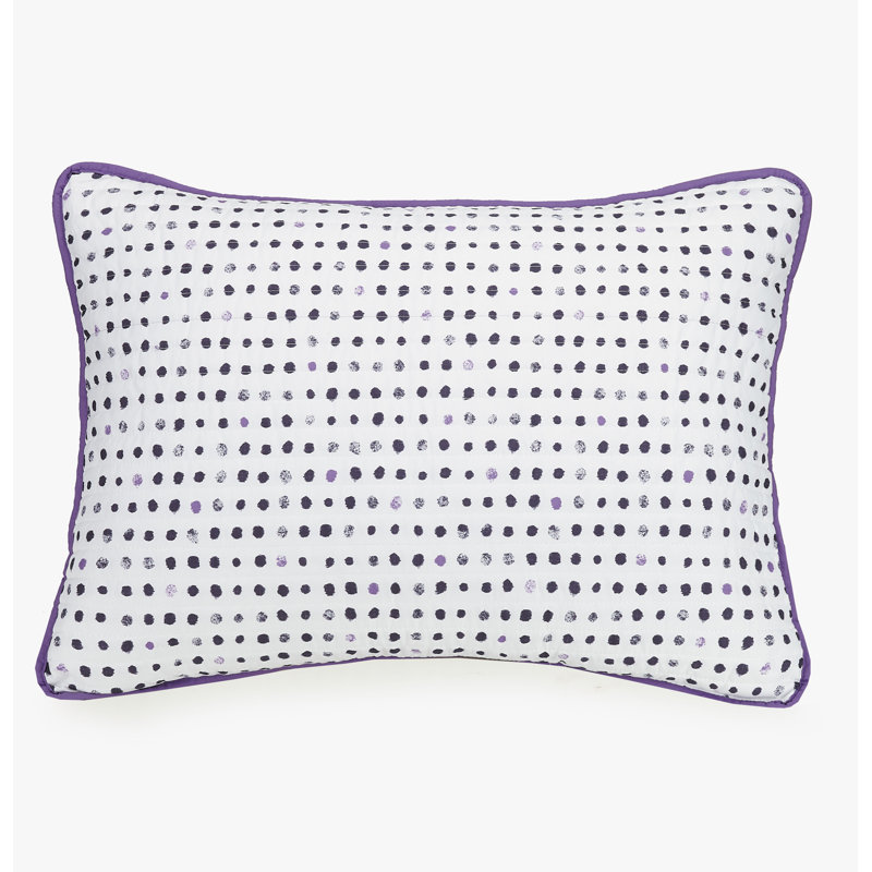 Ensemble de courtepointe réversible à pois Joceline, Full/Queen Quilt + 2 Standard Shams