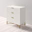 Commode standard en bois à 3 tiroirs l 32 po Capra-1917552611