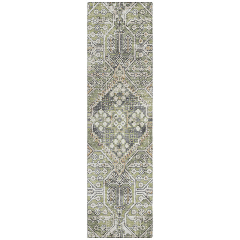 Tapis intérieur / extérieur lavable à la machine Huseby ACN2197 Global, Tapis de couloir 2 pi 3 po x 7 pi 6 po