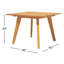 Essential Outdoor Square Teak Dining Table