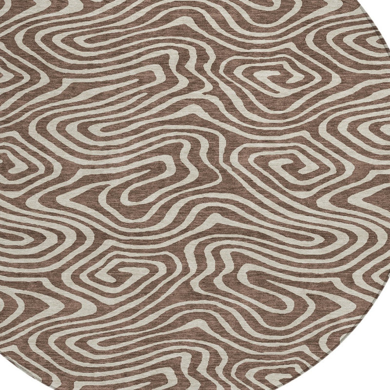 Tapis d'intérieur rond 8 po