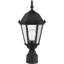 Outdoor Post Lantern Pendant Lighting Fixture with Clear Water Glass Shade