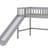 Low Loft Bed With Ladder And Slide-191617377