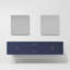 Ensemble de meuble-lavabo double mural 80 "avec miroir Geneva-1063301506-978541879