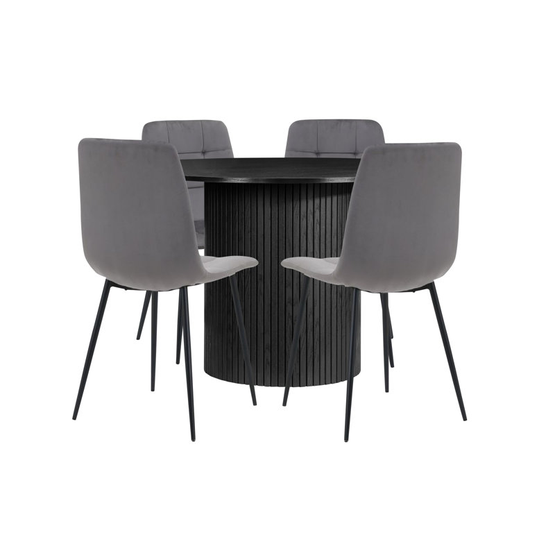 Dining Set, Black, Black