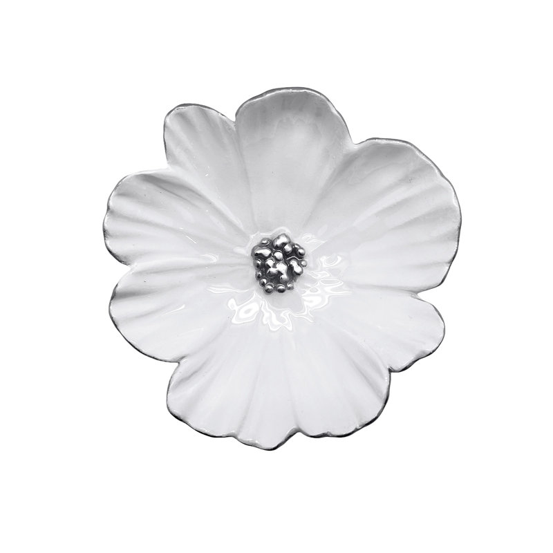 Plat à trempette blanc Cosmos, Blanc