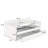 Contemporary Style 1Pc Day Bed W/ Trundle Button Tufted Charcoal Finish Slat Included