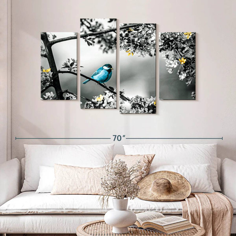 Brampt Blue Tit Pop, 32" H x 52" W