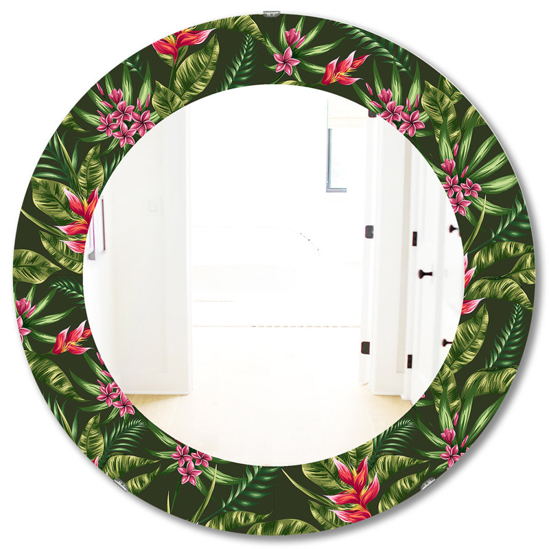 Miroir mural Obsidian Bloom 14, H 31,5 po x l po