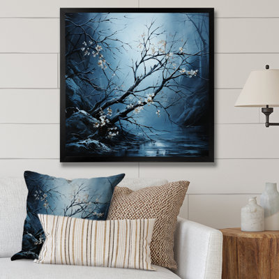 Arbre au clair de lune, arbre d'hiver IV - fruits, art mural