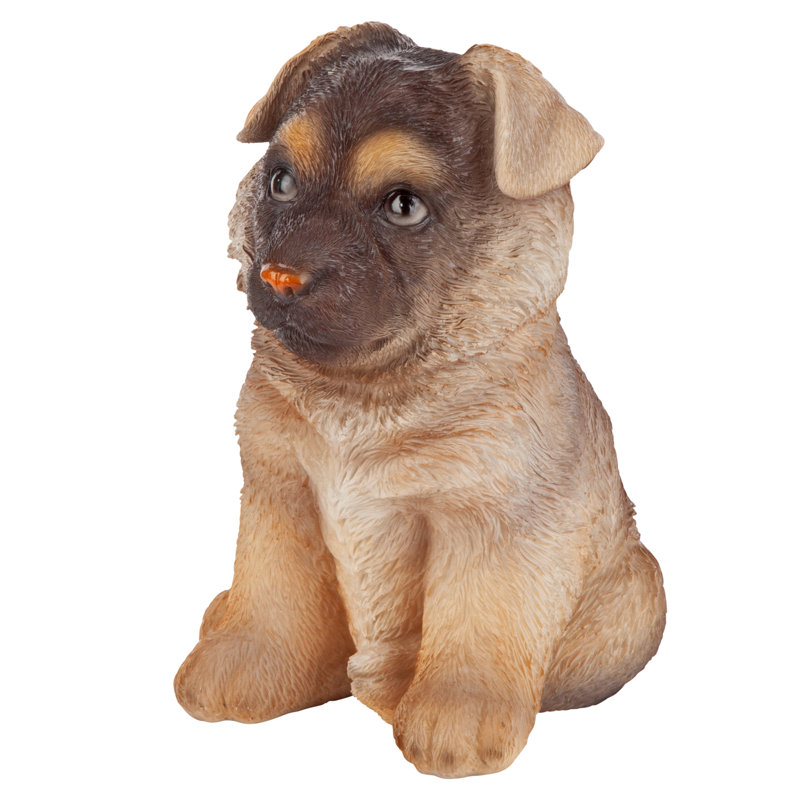Statue pour chien avec allemand berger chiot partner