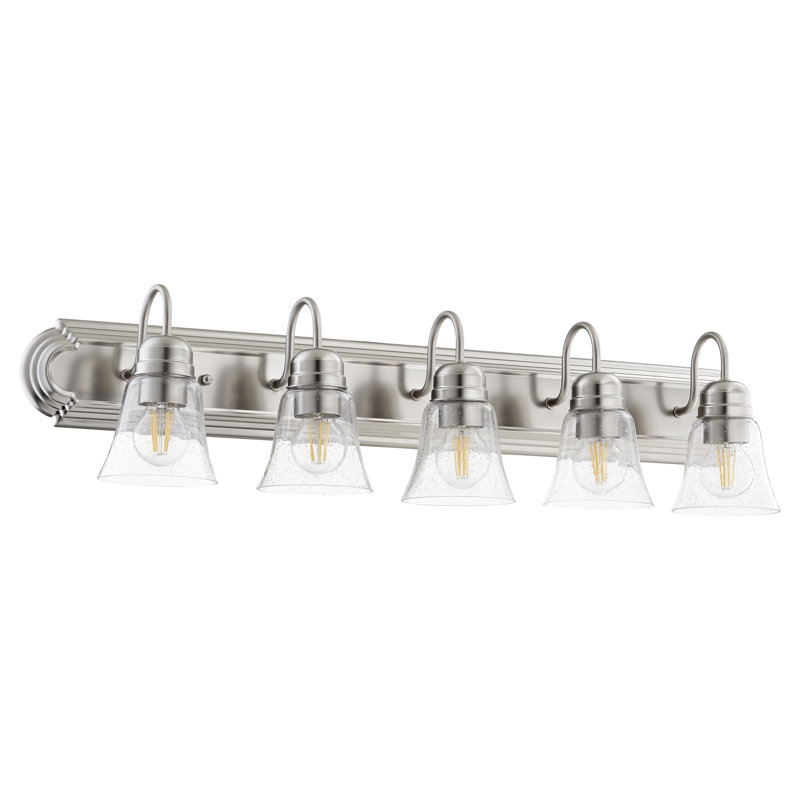Congdon 5 - Light Dimmable Vanity Light, Satin Nickel