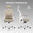 Ergonomic Office Chair With Headrest, Armrests, And Adjustable Lumbar Support For Comfortable Home Office And Study Use