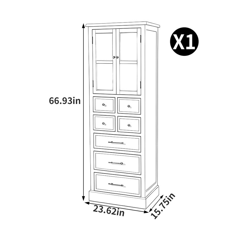 American style multi-layer bookcase