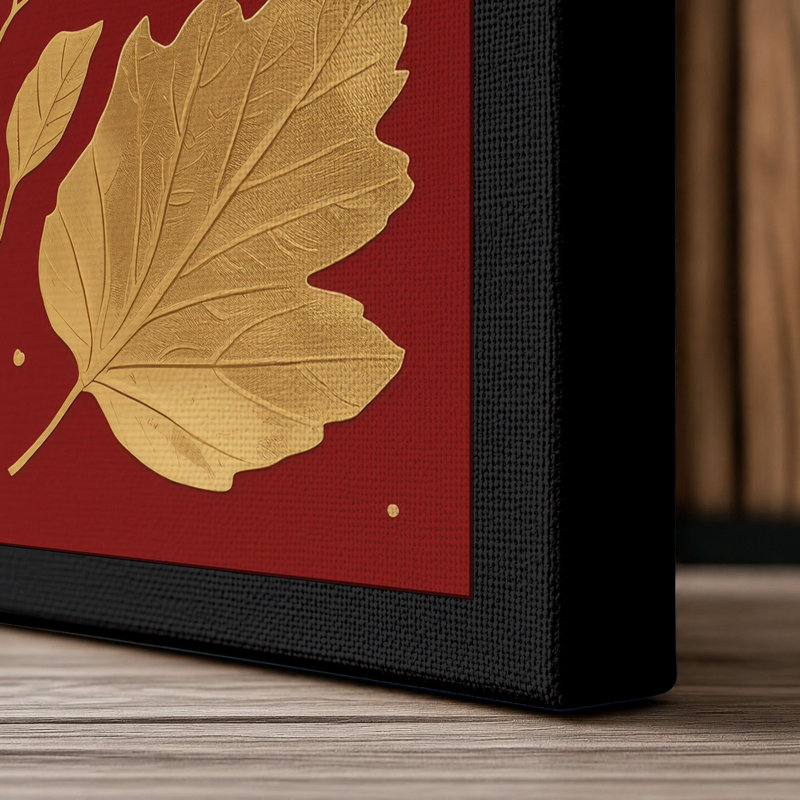 Gilded Botanica Botanical - Wrapped Canvas, 24x16 - 61.0 x 40.6 cm, Black Border