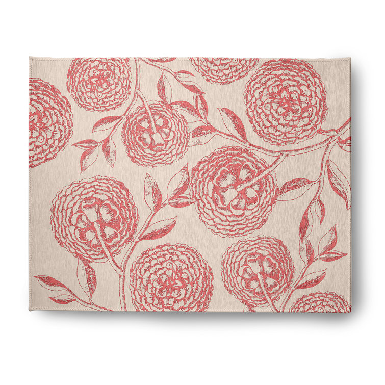 Chenille Floral Indoor Rug