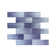 Foil 2" x 6" Straight Edge Glass Mosaic Subway Tile