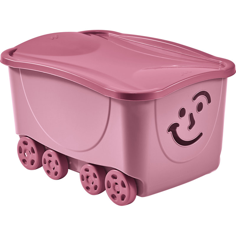 M-HOME Plastic Bin, Pink