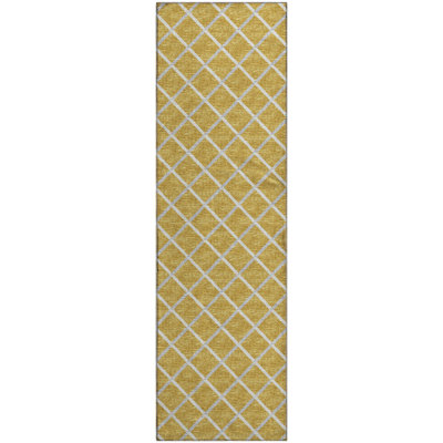Premium Machine Washable Uran AMF140 Gold Rug