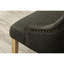 2 chaises en bois massif à boutons gris anthracite - style à oreilles avec têtes de clous attrayantes-993203750