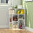Cayhlin Wooden Corner Cabinet Storage With USB Ports And Outlets, Corner Cube Toy Storage For Small Space-1668921476
