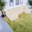 Canapés modulaires confortables, canapé en velours côtelé minimaliste rembourré de mousse pour le salon