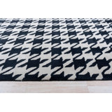 Hand Tufted Wool Area Rug in Black