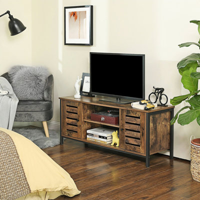 Unfinished TV Stand Fireplace for TVs up to 55" with Fireplace Included