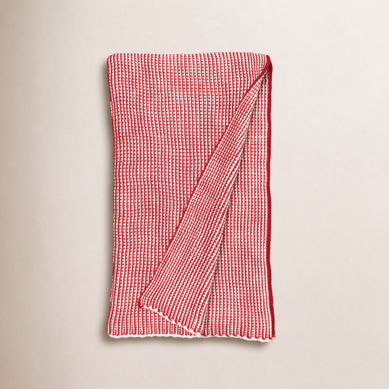 Jeté en tricot Cohen, Grenat