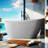 59'' x 30.75'' Freestanding Soaking Acrylic Bathtub
