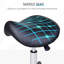 Siège de selle roulant à hauteur réglable, similicuir ergonomique, mouvement doux dans le spa, salon, massage, bureau, tabouret noir, cuir pour usage professionnel