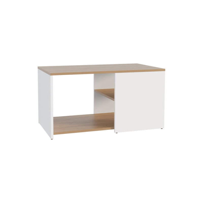 Table basse 30 "en bois massif blanc