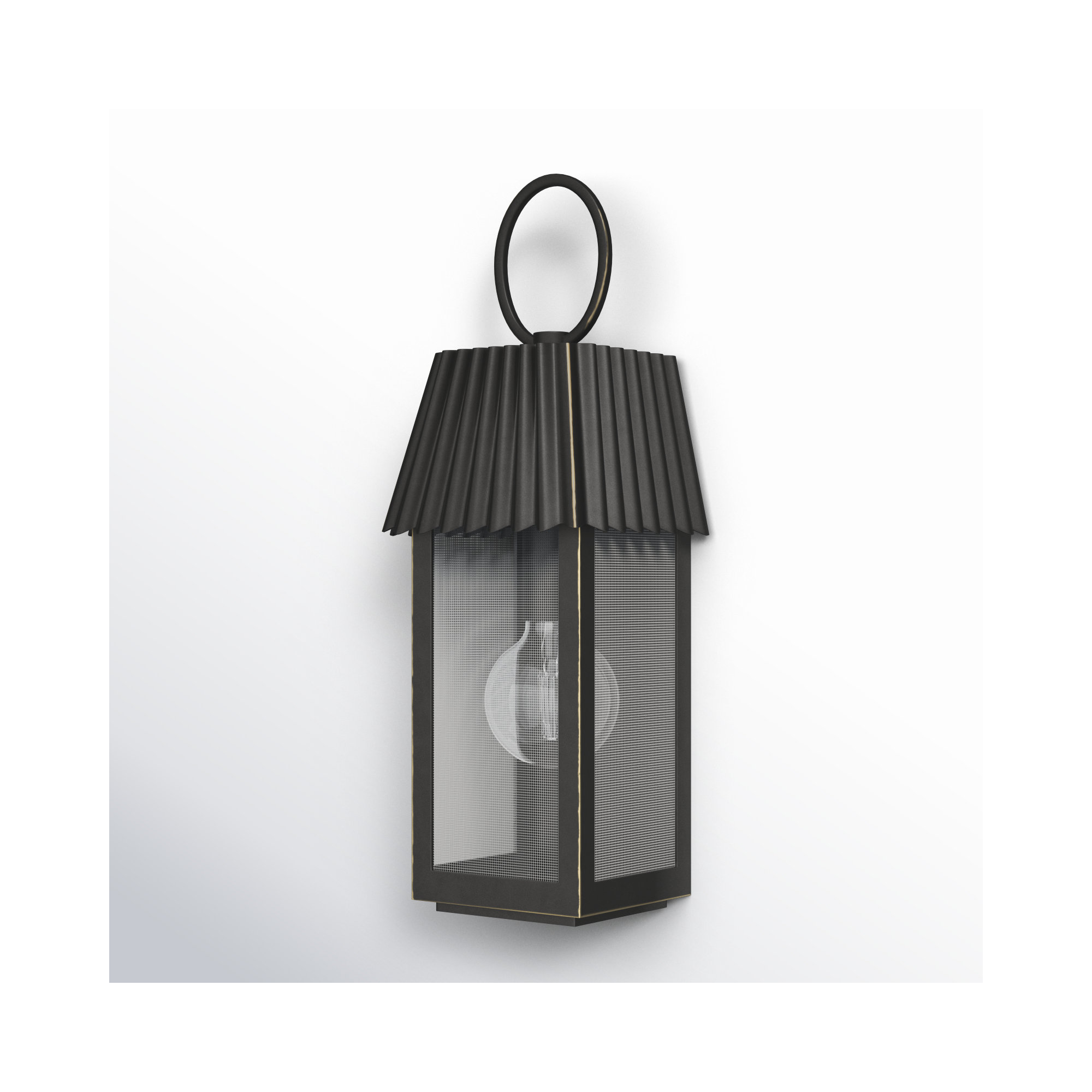 Godin Single Light Outdoor Wall Light, 16.50" H x 6.25" W x 5.25" D , Oil Rubbed Bronze
