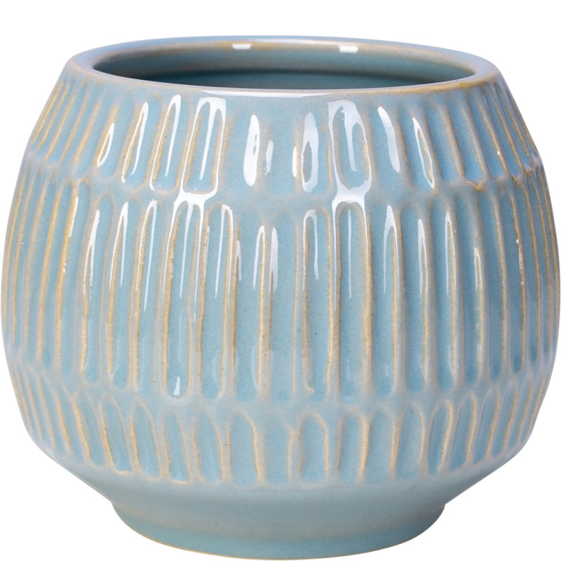 4 in. Izzy Plntr - Light Blue, Light Blue