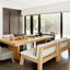 Modern Burlywood Rectangular Solid Wood Dining Tables-145271625