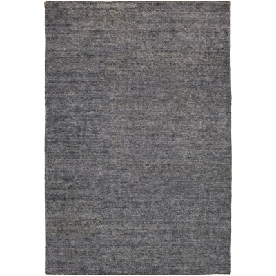 Tapis gris anthracite tissé à plat à la main Altessa