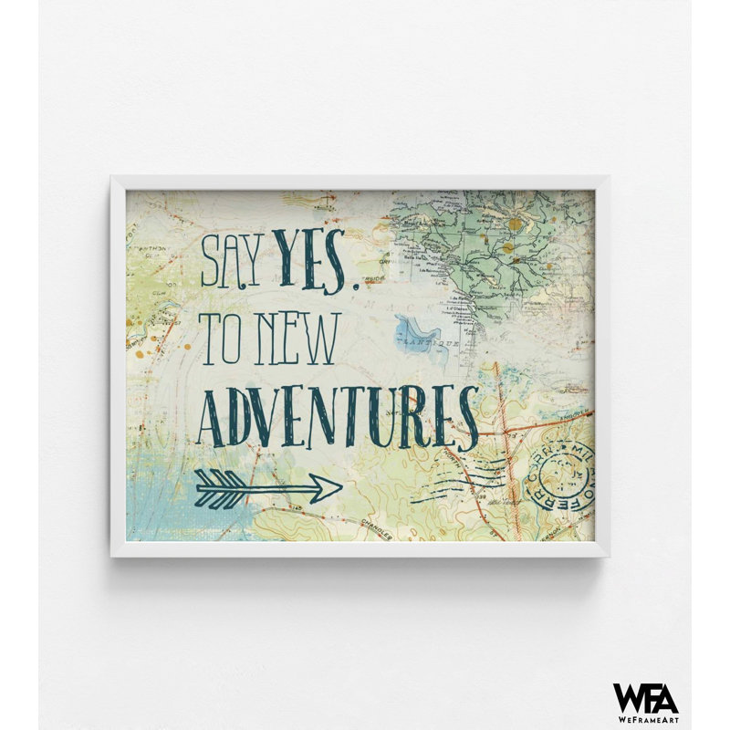 Map Sentiments II V2 By Katie Pertiet, Adventure Friend Gift Idea, Green Travel Poster, Map Travel Poster Print, Extra Large Arrow Pirnt
