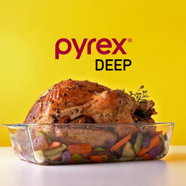 Pyrex Deep 4pc Glass Bakeware Set