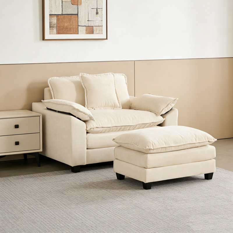 Ensemble de fauteuil moderne avec repose-pieds