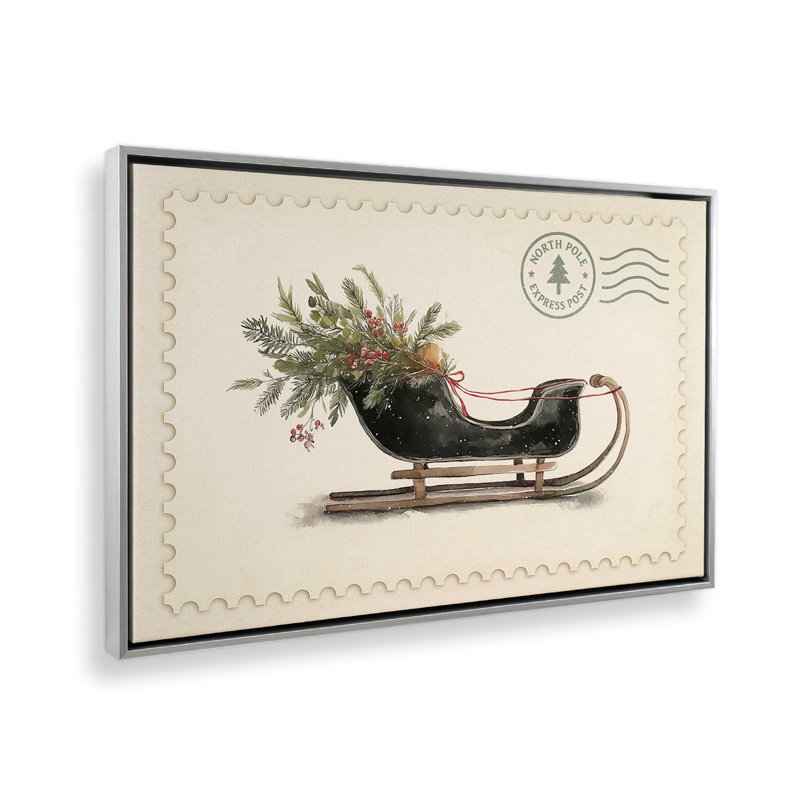 Impression sur toile Northiant Sleigh, H 24,75 po x l 36,75 po, Chrome poli