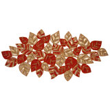 Red Tan Leaves Runner