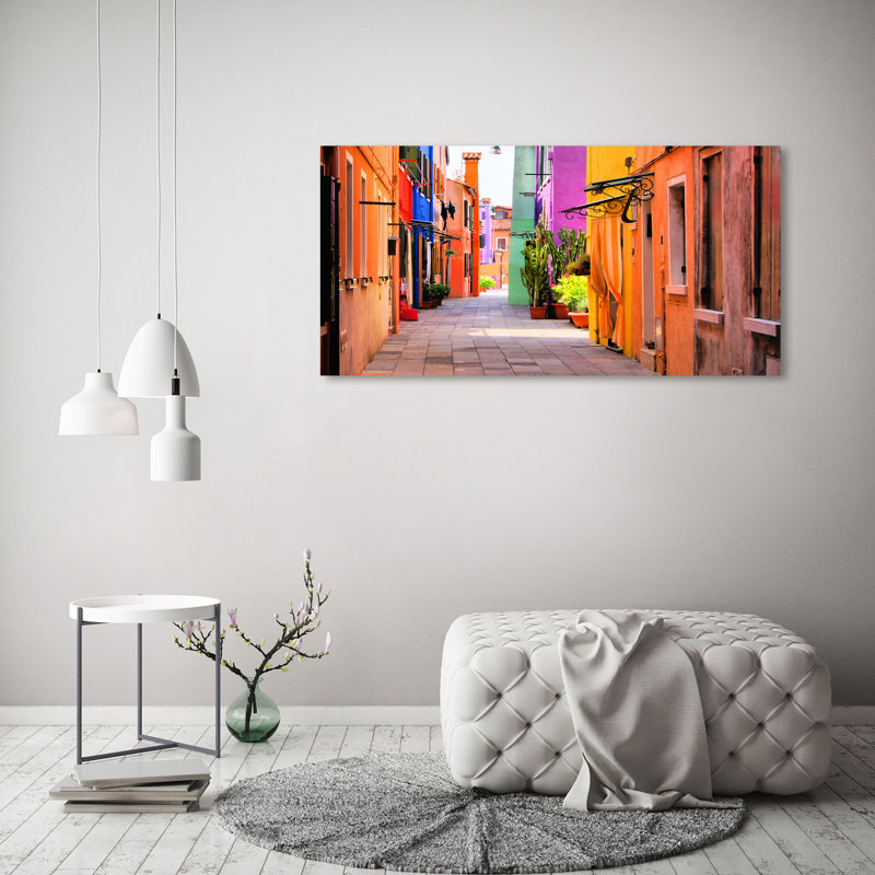 Colourful Streets - Wrapped Canvas Print