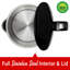 Bouilloire numérique sans fil sans contact BPA 1,7 L 1100 W sans contact BPA à 360 L Brentwood