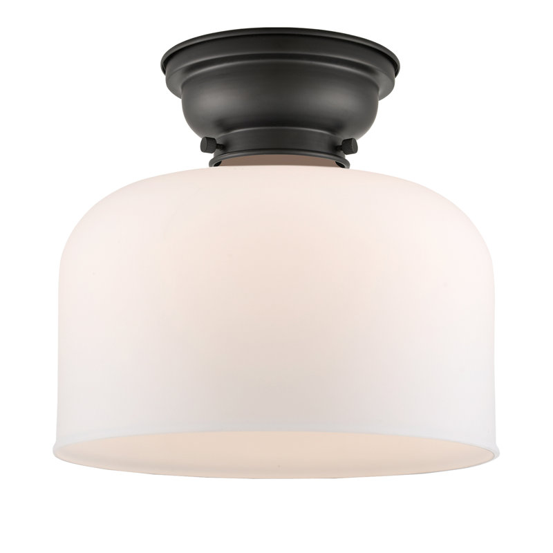 Plafonnier encastré 12 lumières 1 lumière Donaldson, Blanc mat, Noir mat, Ampoule à DEL rétro de 6 watts