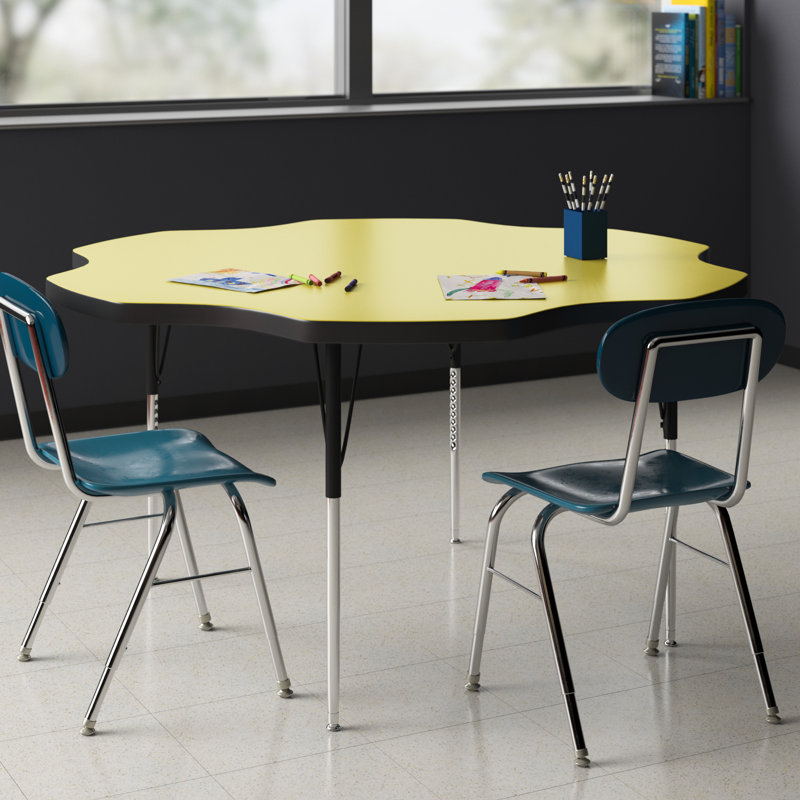 Table d'activité Goddard, Jaune, Oui, 22.25" - 30.25"