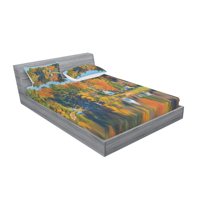 Microfiber Sheet Set, Queen Sheet Set with Fitted Sheet