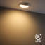 Plafonnier encastré à DEL à cardan de 4 pouces, plafonnier ajustable modernisé, CRI90 +, 10 W, blanc chaud 3000 K