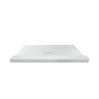 Transolid Trimslate 60-in x 40-in Shower Base with Adjustable Single Threshold and Center Drain