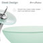 Lavabo vasque en verre Cascade 16,5 avec robinet-50687257