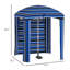 Cabanon d'extérieur portatif avec parasol Outsunny